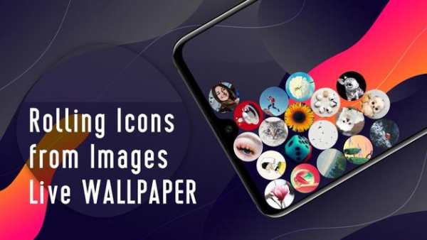 Rolling Icons Wallpaper - Rolling Photo Icon screenshot 2