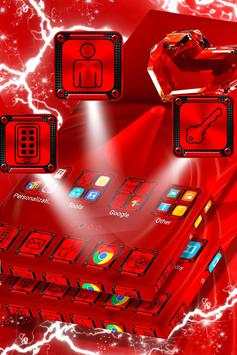 Red Crystal Heart Launcher screenshot 3