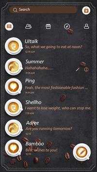 (FREE) GOSMS COFFEE TIME THEME screenshot 2