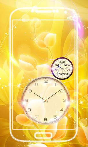 Gold Clock Live Wallpaper screenshot 1