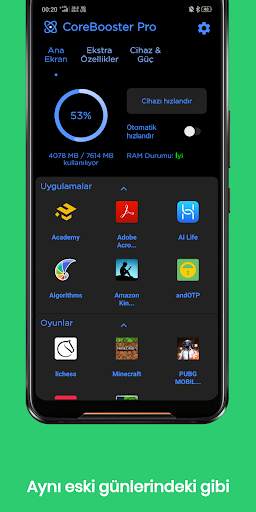CoreBooster - Oyun ve Uygulama Hızlandırıcı screenshot 6