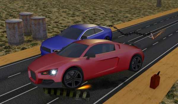 Impossible  Chained Cars Racing Challenge screenshot 2