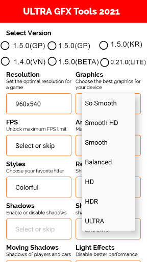 ULTRA GFX Tools 2021 - Launcher & Optimizer screenshot 3