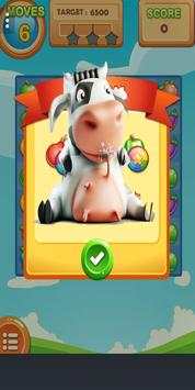 Cow Fruit Crush 糖果 🐄 screenshot 3