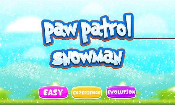 Paw snowman on patrol 3 تصوير الشاشة