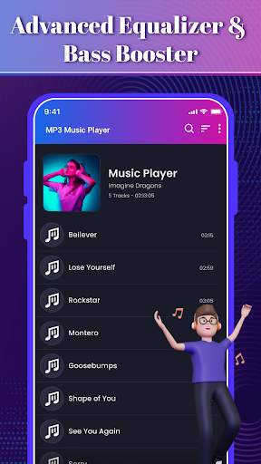 MP3 Music Player : Equalizer screenshot 1