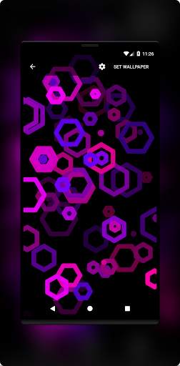 Hex AMOLED Neon Live Wallpaper 2021 screenshot 5