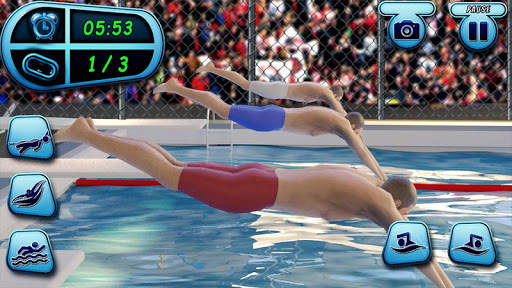 Swimming Pool Water Race Game screenshot 1
