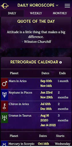 AstroMatrix Birth Horoscopes screenshot 4