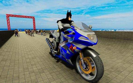 Super Hero Tricky Bike Race: Mega Ramp screenshot 1