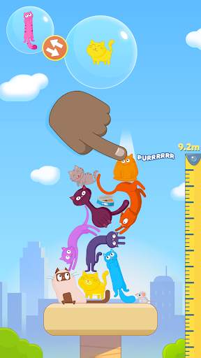 Cat Stack - Cute and Perfect Tower Builder Game! screenshot 10