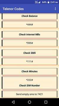 Pakistan All Sim Codes screenshot 3