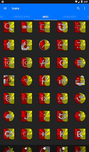 Red and Yellow Icon Pack screenshot 14