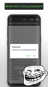 FB Hack Prank : Best Facebook TROLL App स्क्रीनशॉट 2
