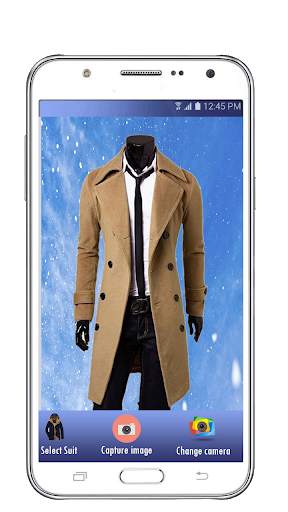 Men Winter Suit Editor - Winter Dress Photo Editor screenshot 1