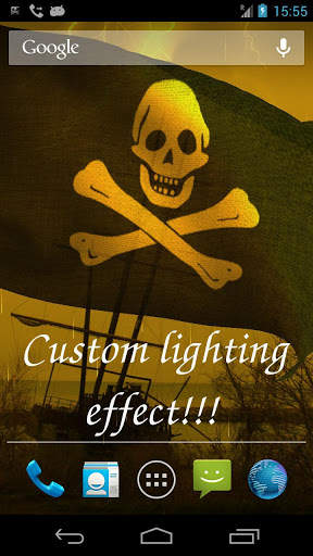3D Pirate Flag Live Wallpaper screenshot 4