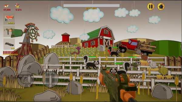 3D Paper Chicken shooter screenshot 2
