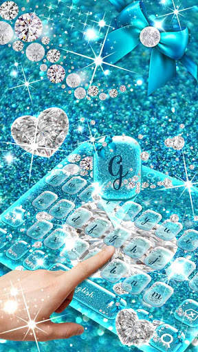 Turquoise Gorgeous Keyboard screenshot 2