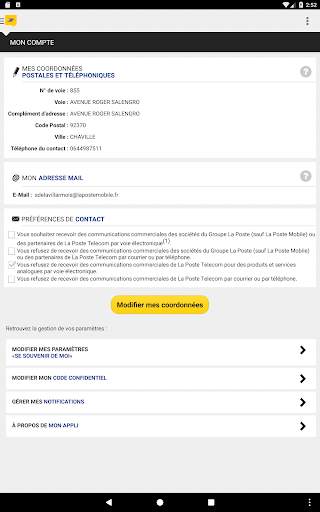Mon Espace La Poste Mobile screenshot 18
