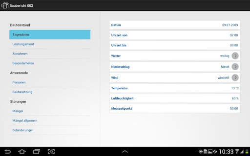 Bauskript Bautagebuch App screenshot 10