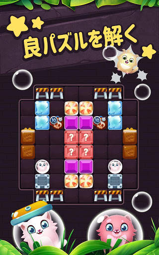 クラシックブロックパズルゲーム1010：無料の猫ポップゲーム screenshot 15