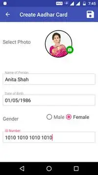 Fake ID Card Maker 2 تصوير الشاشة