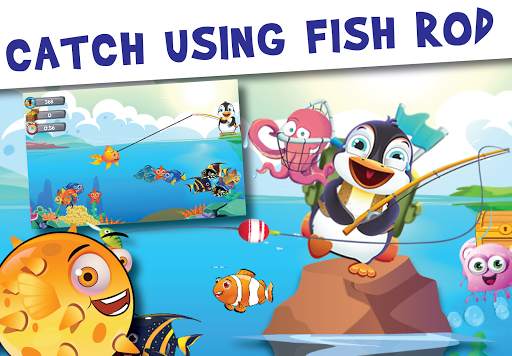Fish Games For Kids | Trawling Penguin Games screenshot 1
