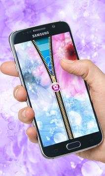 Pink Flowers Zipper UnLock screenshot 3