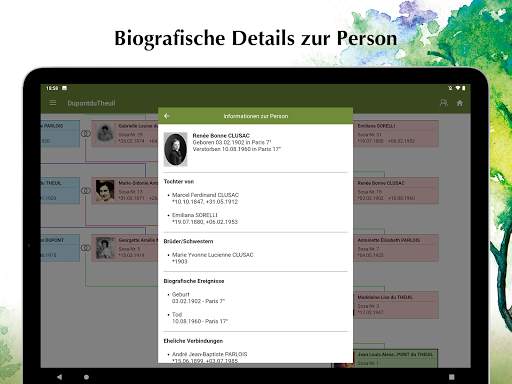 Stammbaum-Viewer – App zur Genealogie-PC-Software screenshot 11