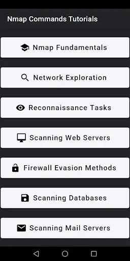 Nmap Commands Cheatsheet screenshot 1