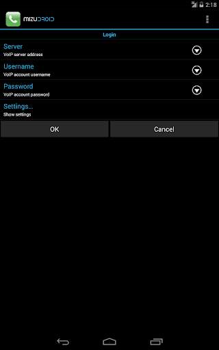 MizuDroid SIP VOIP Softphone screenshot 5