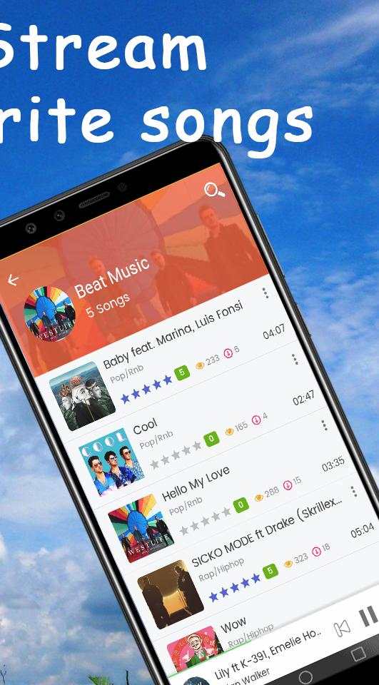 Beat Music Player - Offline & Online Mp3 screenshot 2
