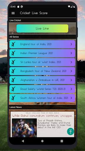 Cricket Live Score 2021 screenshot 1