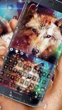 Keyboard Live Ice Wolf screenshot 2