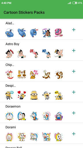 New Cartoon Stickers for Whatsapp screenshot 1