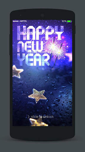 NewYear Neon 2022 Lock Screen screenshot 5