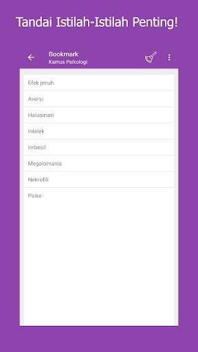 Kamus Psikologi Offline Lengkap screenshot 3