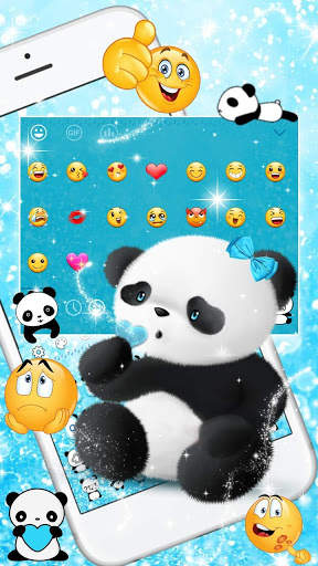 Cute Panda Keyboard screenshot 3