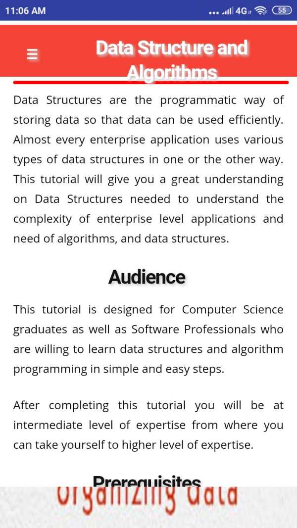 Data Structure and Algorithms Tutorial screenshot 3