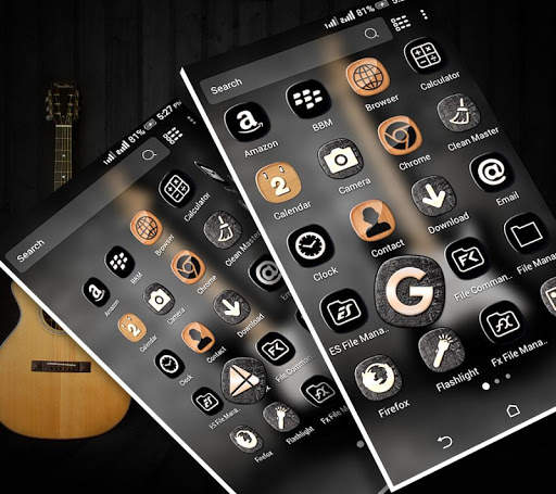 Guitar Launcher Theme 1 تصوير الشاشة