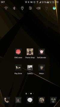 SimpleGoldBlack Launcher theme screenshot 2