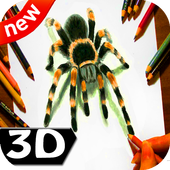 How To Draw 3D icon
