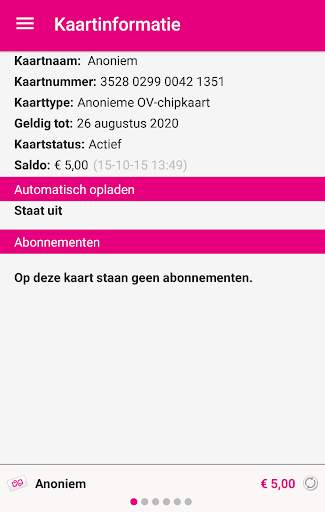 OV-chipkaart screenshot 3