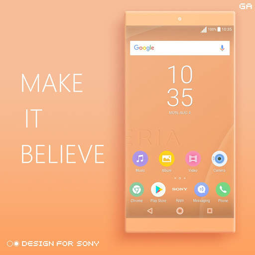Theme XPERIA ON™ | Be Orange - 🎨Design For SONY screenshot 5