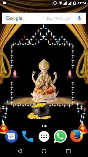 Lakshmi puja Live Wallpaper screenshot 5