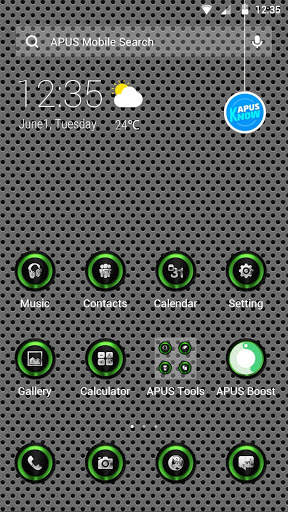 Metallic-APUS Launcher theme screenshot 1