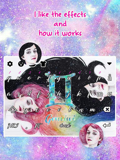 Gemini Horoscope Free Keyboard Theme screenshot 3