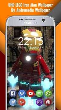UHD LEGO Iron Man Wallpaper screenshot 1