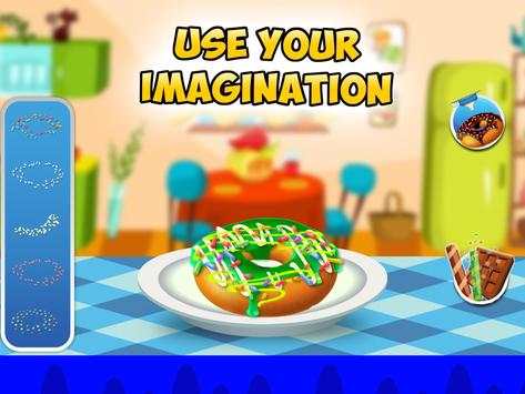 Make Donuts Top Pastry Chef kids Cooking Games 3D screenshot 7