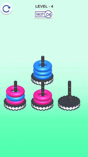 Hoop Stack -Buble Sort 3D screenshot 3